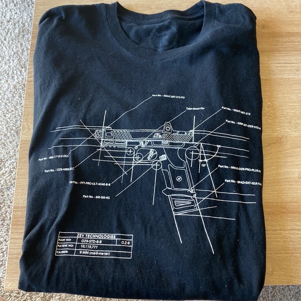 Zev Technologies Black Tee